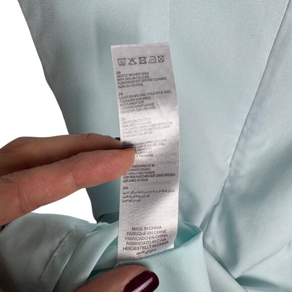 Yumi Light Blue‎ Flamingo & Monkey Print Dress Women's Size 2 Art to Wear - Picture 9 of 9